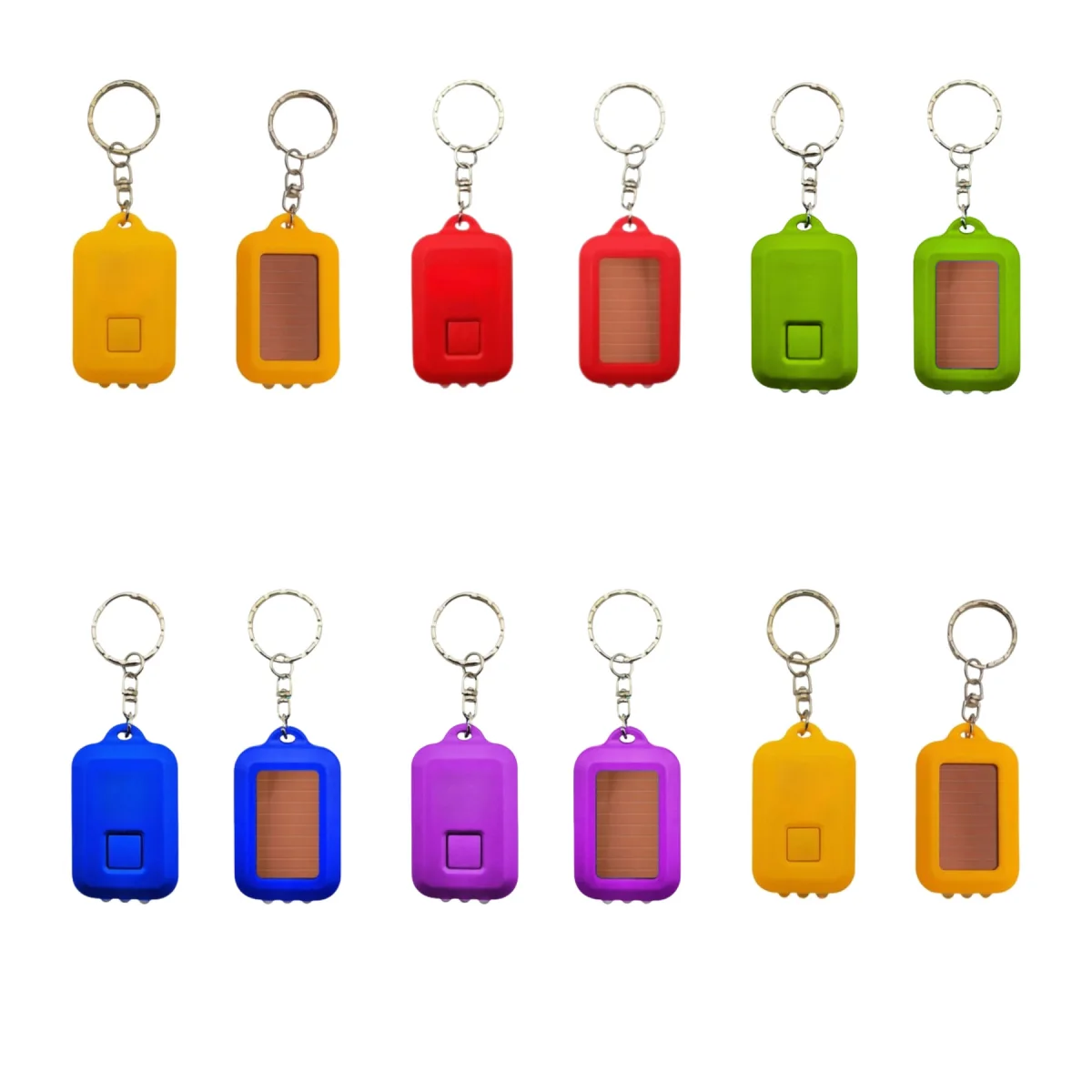 Sun-Powered Solar LED Keychain Flashlight Torch