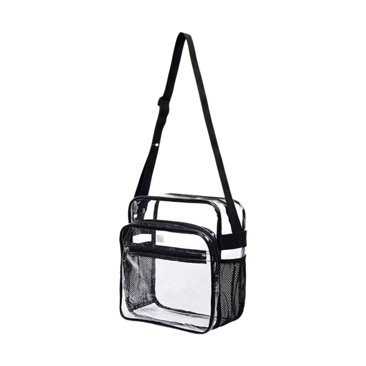 Security-Approved Clear PVC Stadium Crossbody Bag