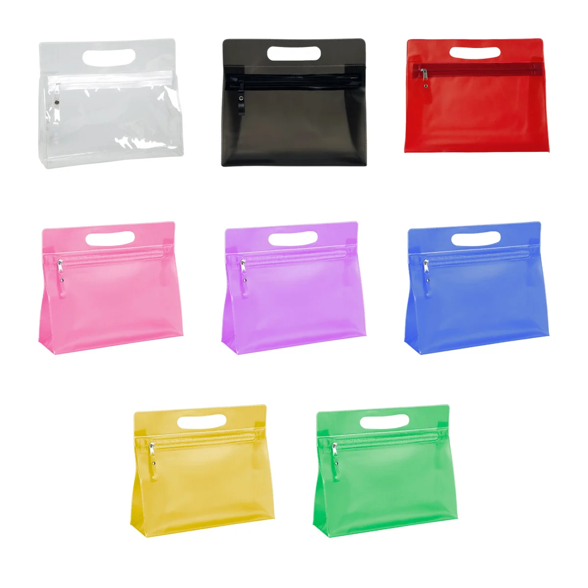 Security-Fast Clear PVC Zipper Travel Pouch Bag