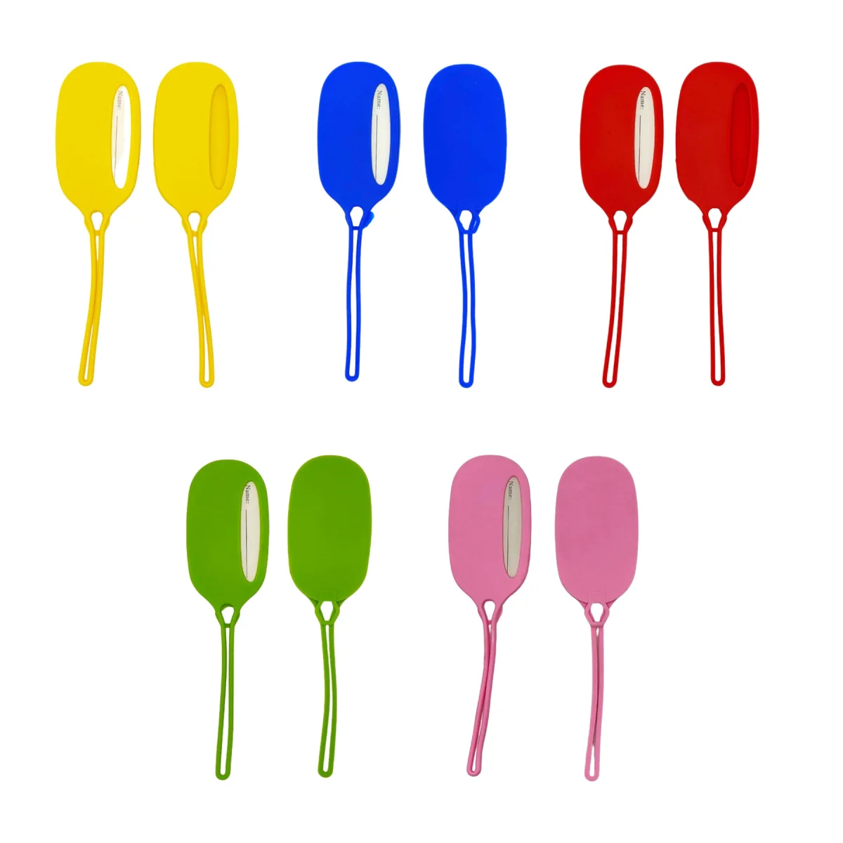 Write-In Flexible Silicone Luggage ID Tag Holder