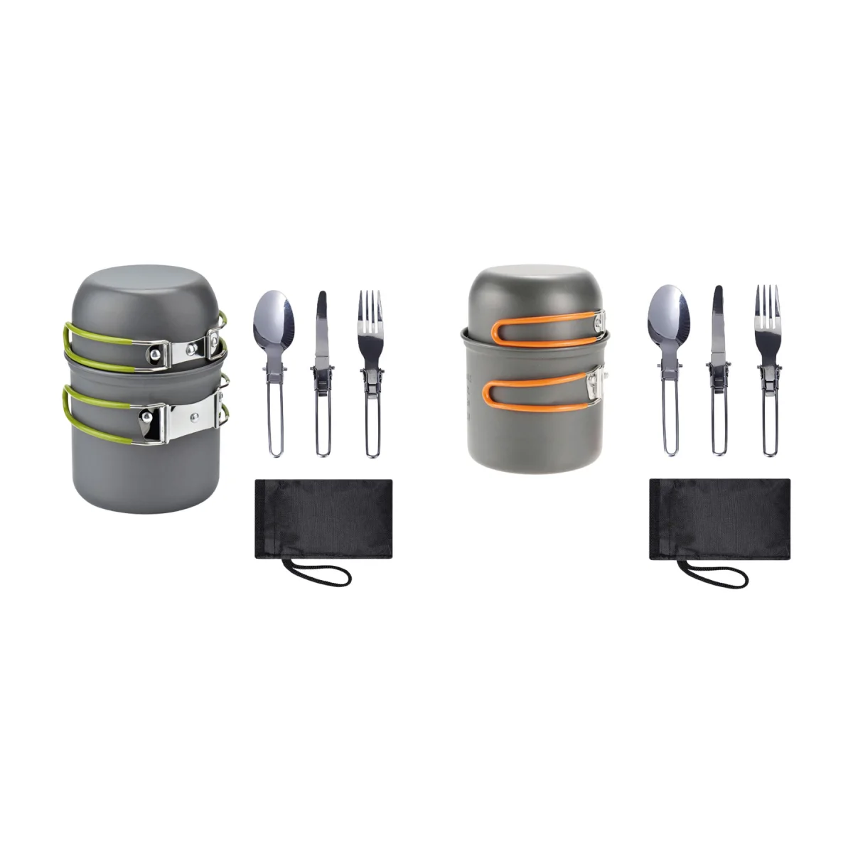 Nest-Pack Stackable Camping Cookware Pot Set