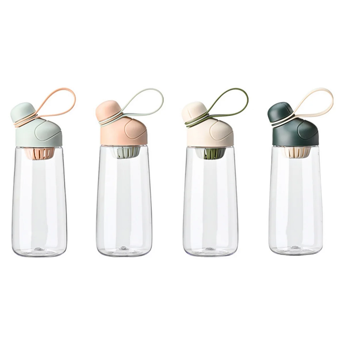 Clear Direct-Sip Water Bottle with Handle