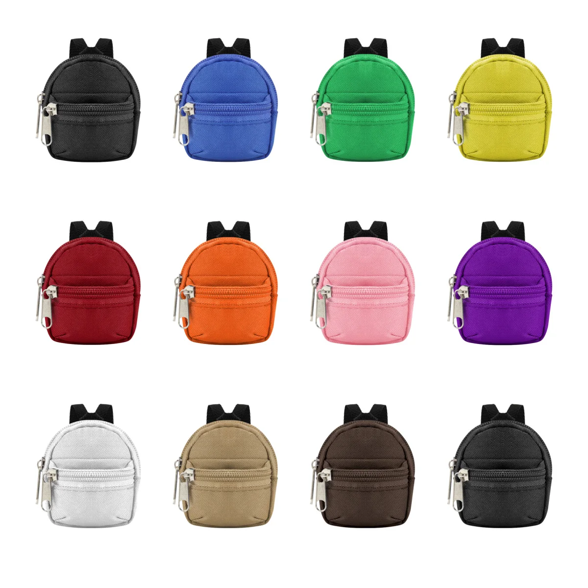 Zip-Closure Mini Pendant Coin Pouch Purse