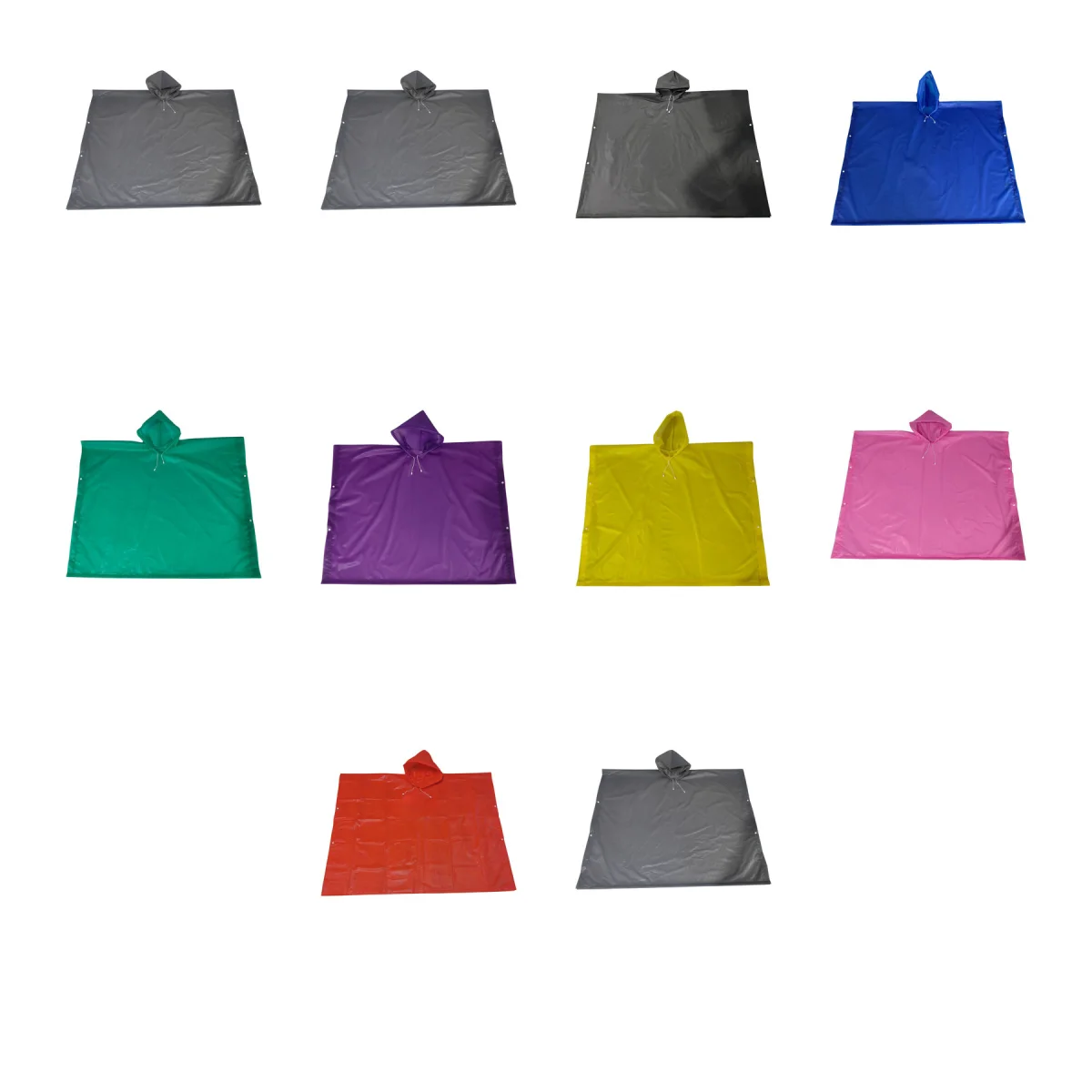 Adult-Size Packaway Waterproof Rain Poncho Cape