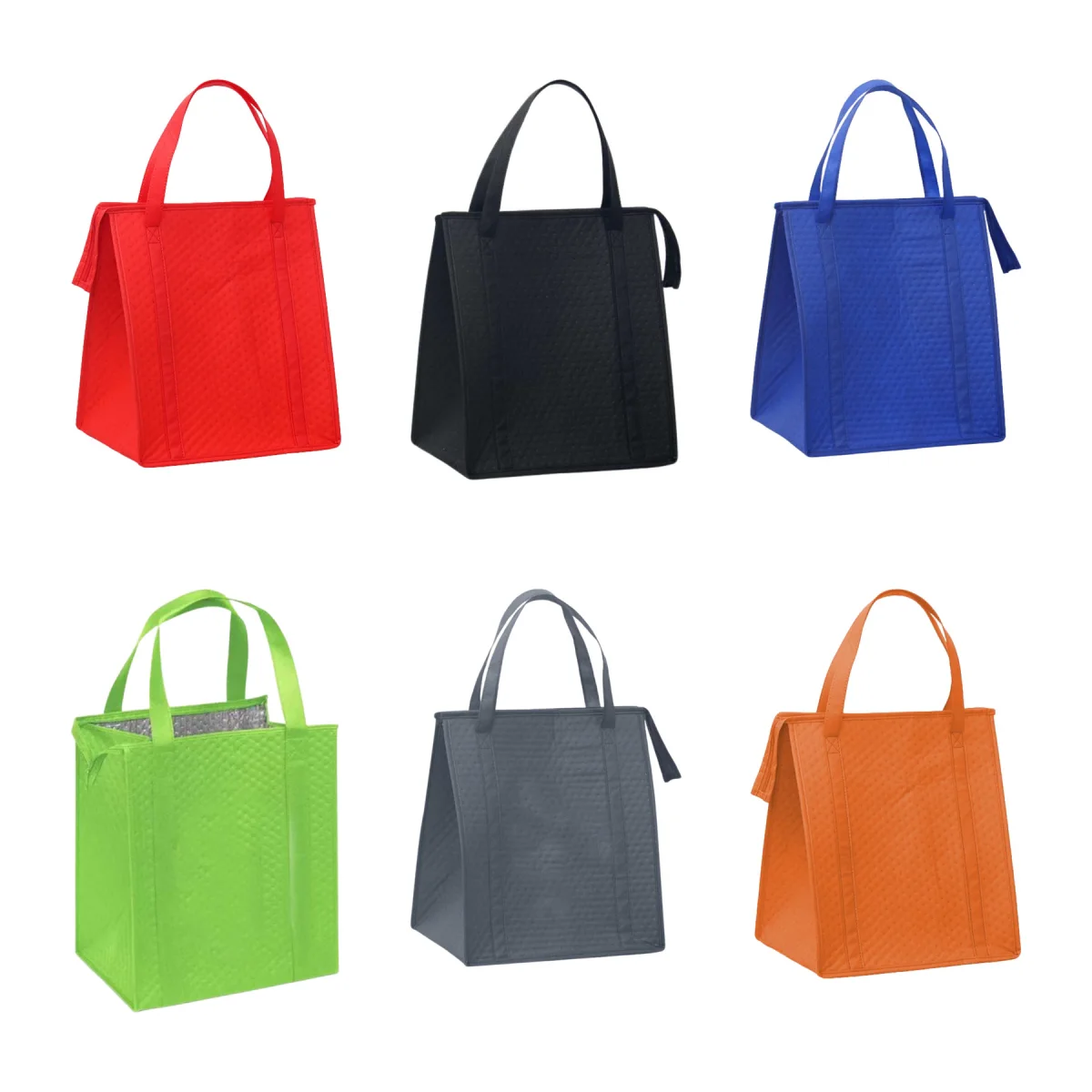 Foil-Lined Insulated Non Woven Grocery Tote Bag