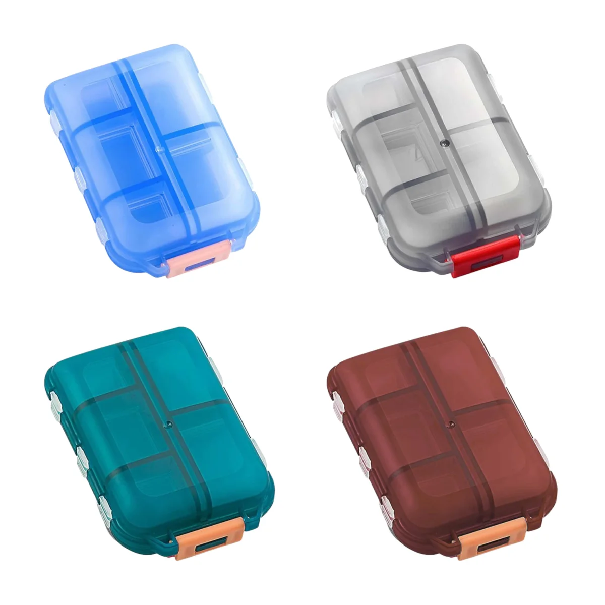 Moisture-Proof Double Compartment Medicine Box Case