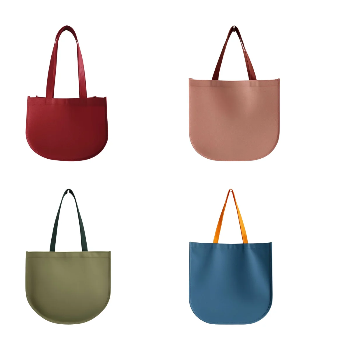 Moon-Shape Novelty Non Woven Treat Tote Bag