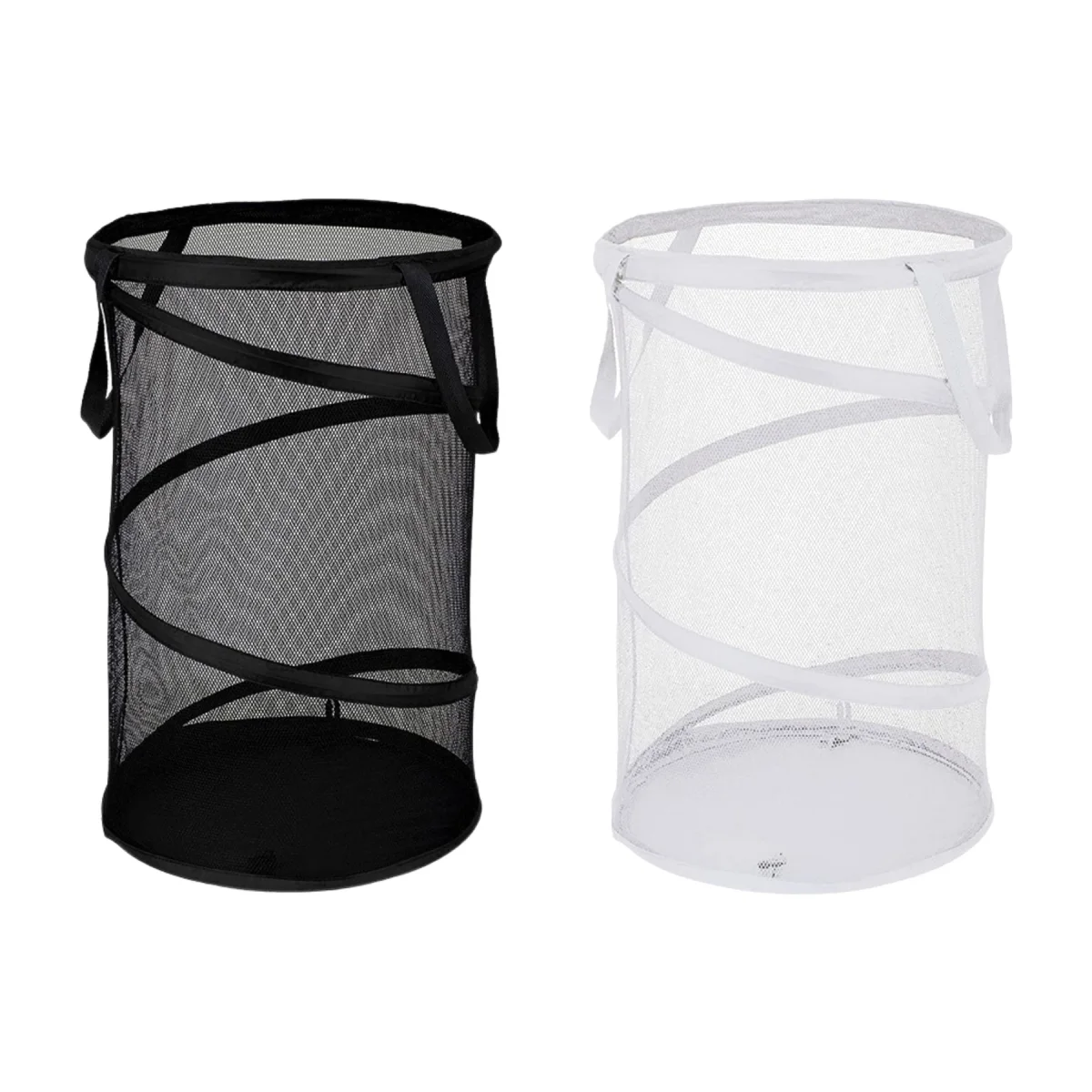 Woven-Design Household Laundry Storage Basket Hamper