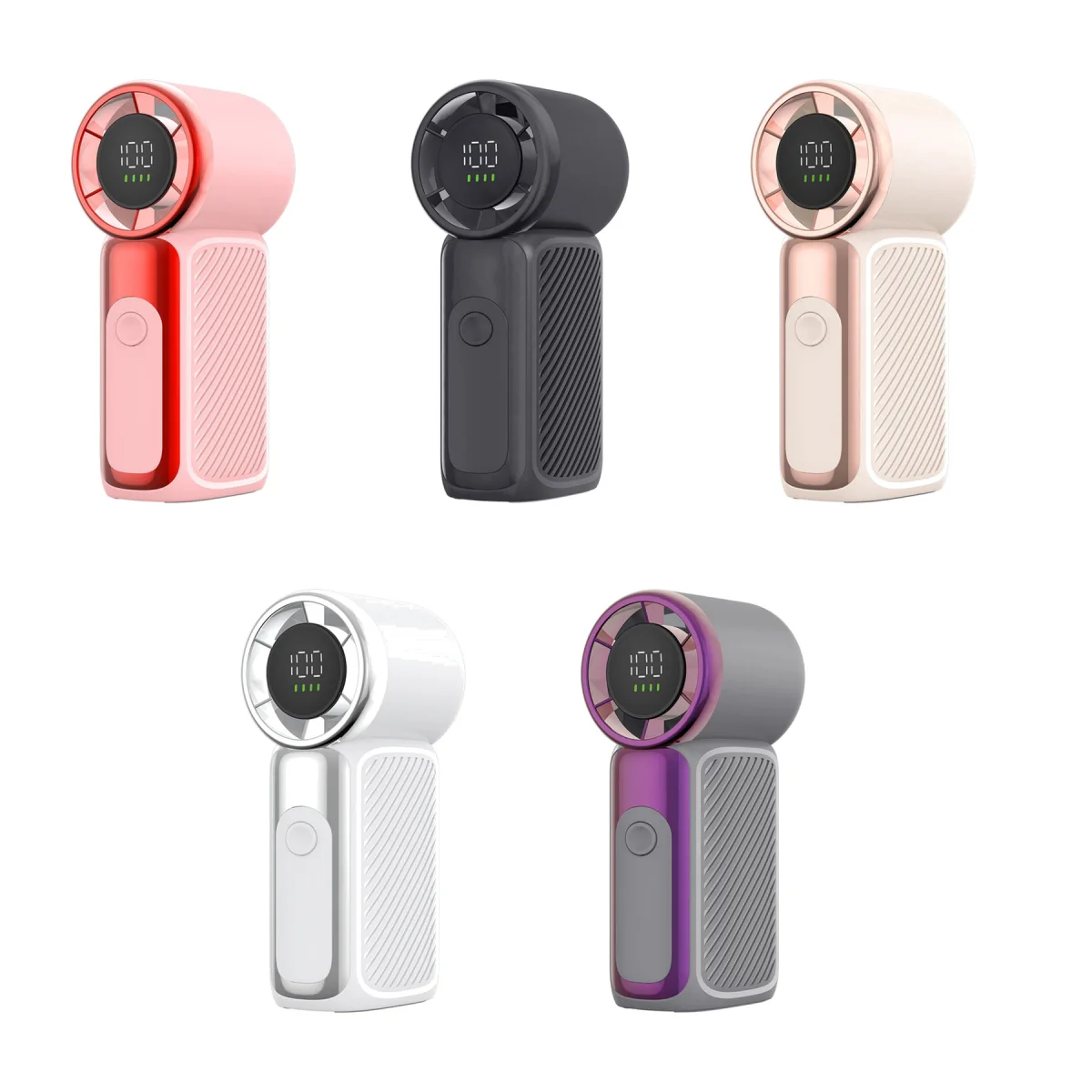 100-Speed Handheld Turbine Rechargeable Fan