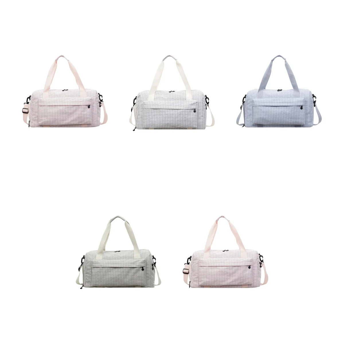Trolley-Sleeve Japanese Plaid Yoga Travel Bag