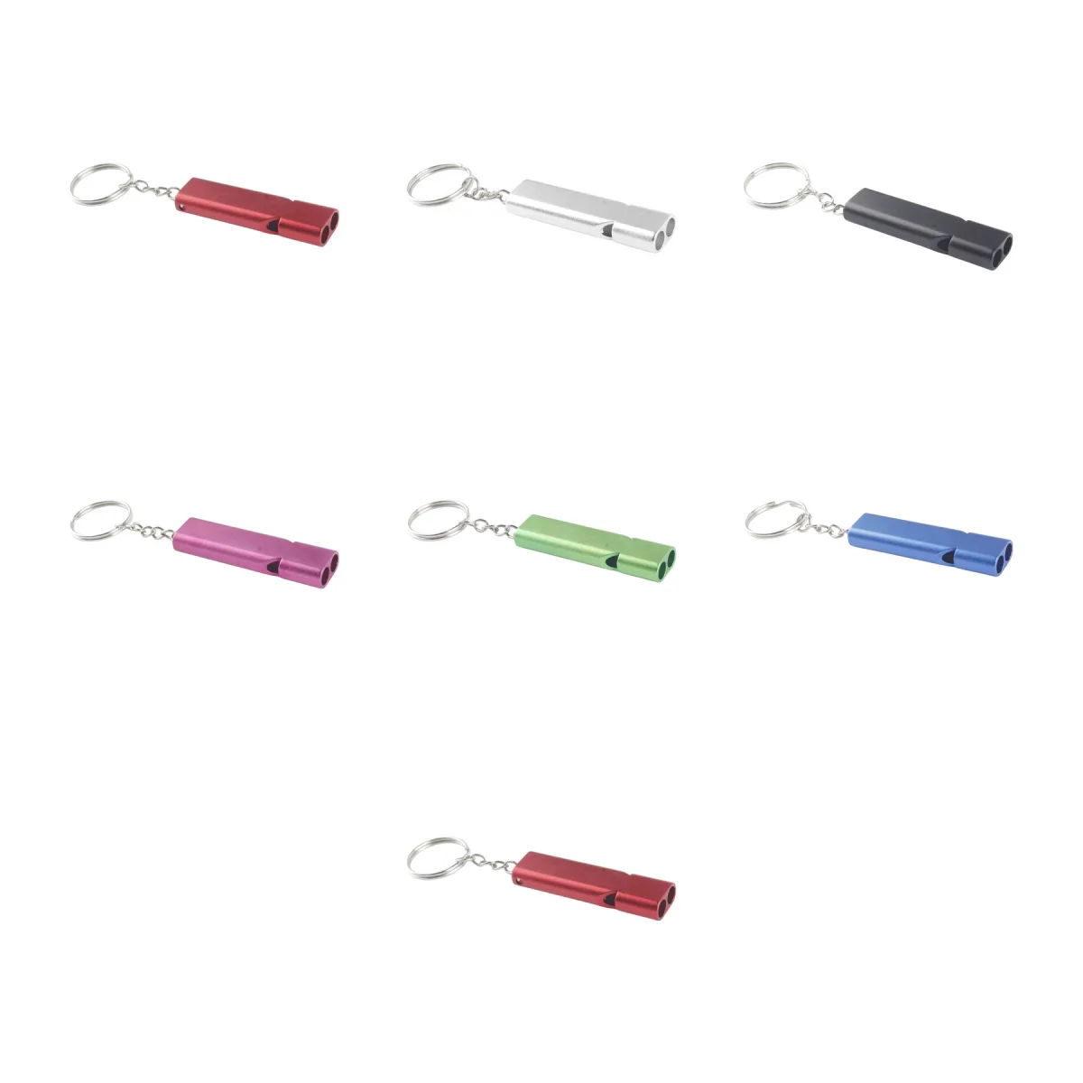 Keyring-Attached Dual Frequency Emergency Survival Whistle