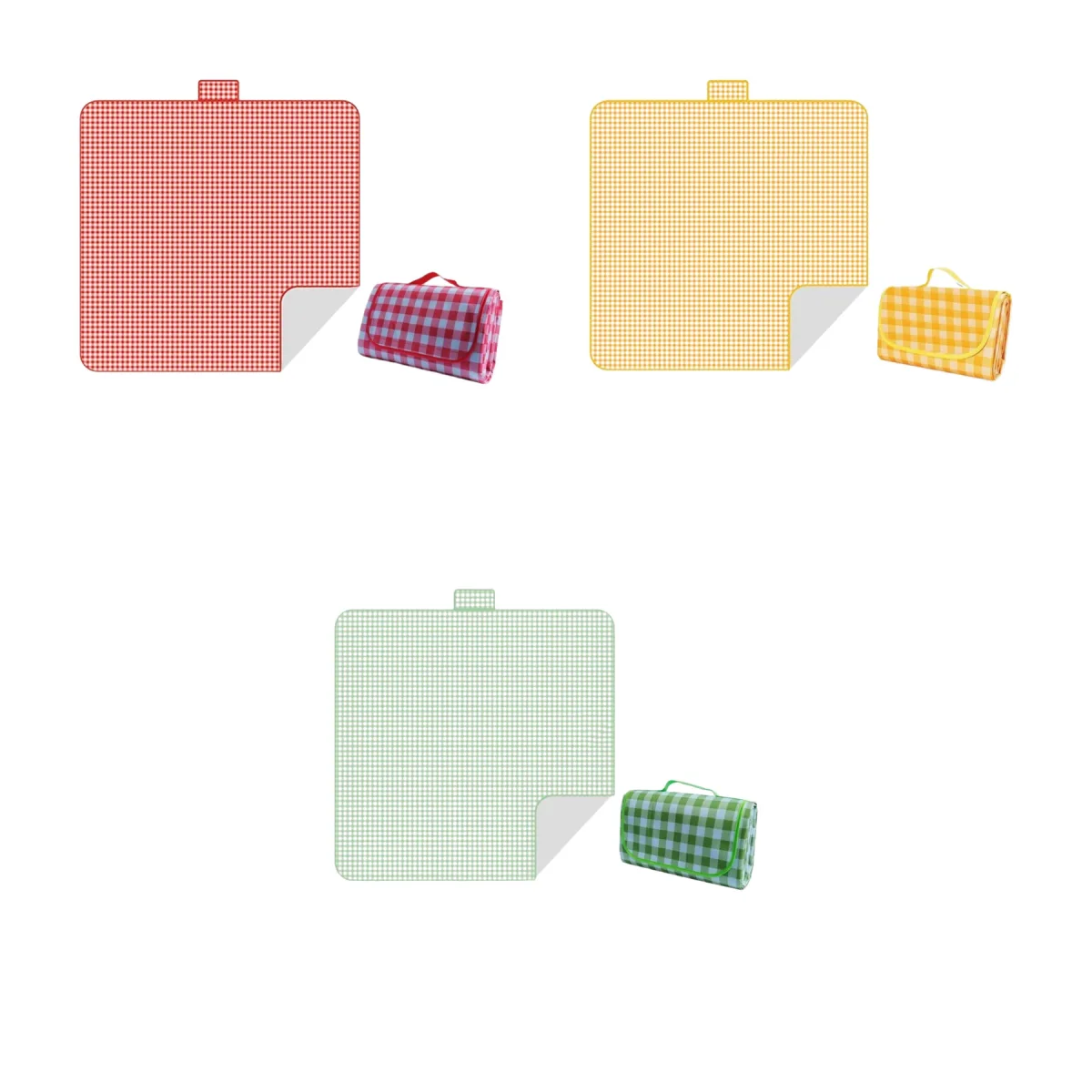 Textured-Back Reversible Waterproof Picnic Mat Blanket