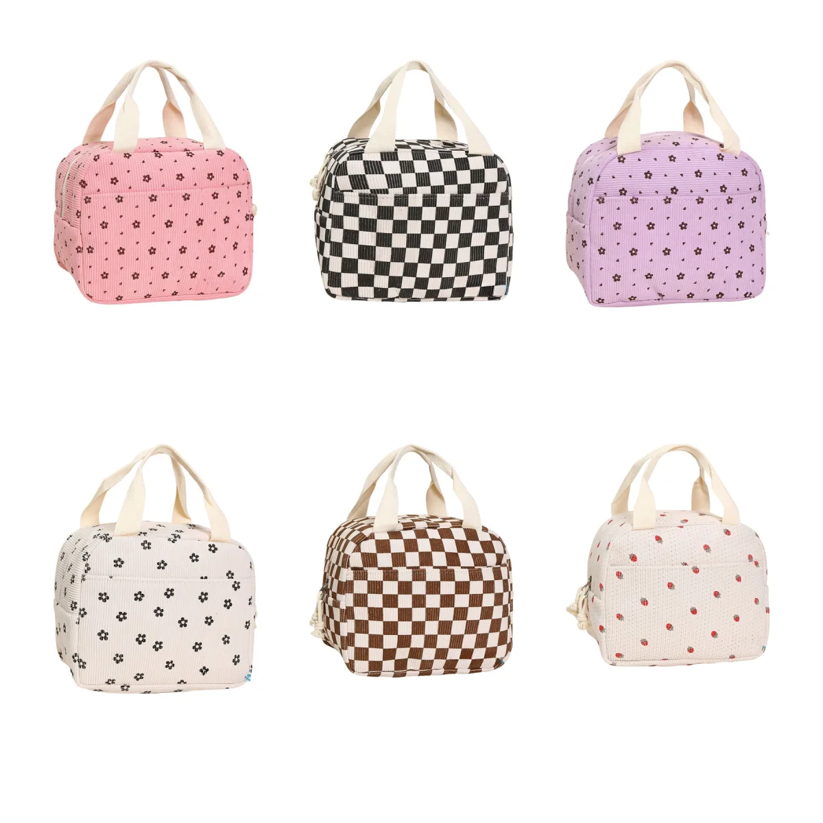 Leak-Lined Compact Lunch Cooler Handbag Tote