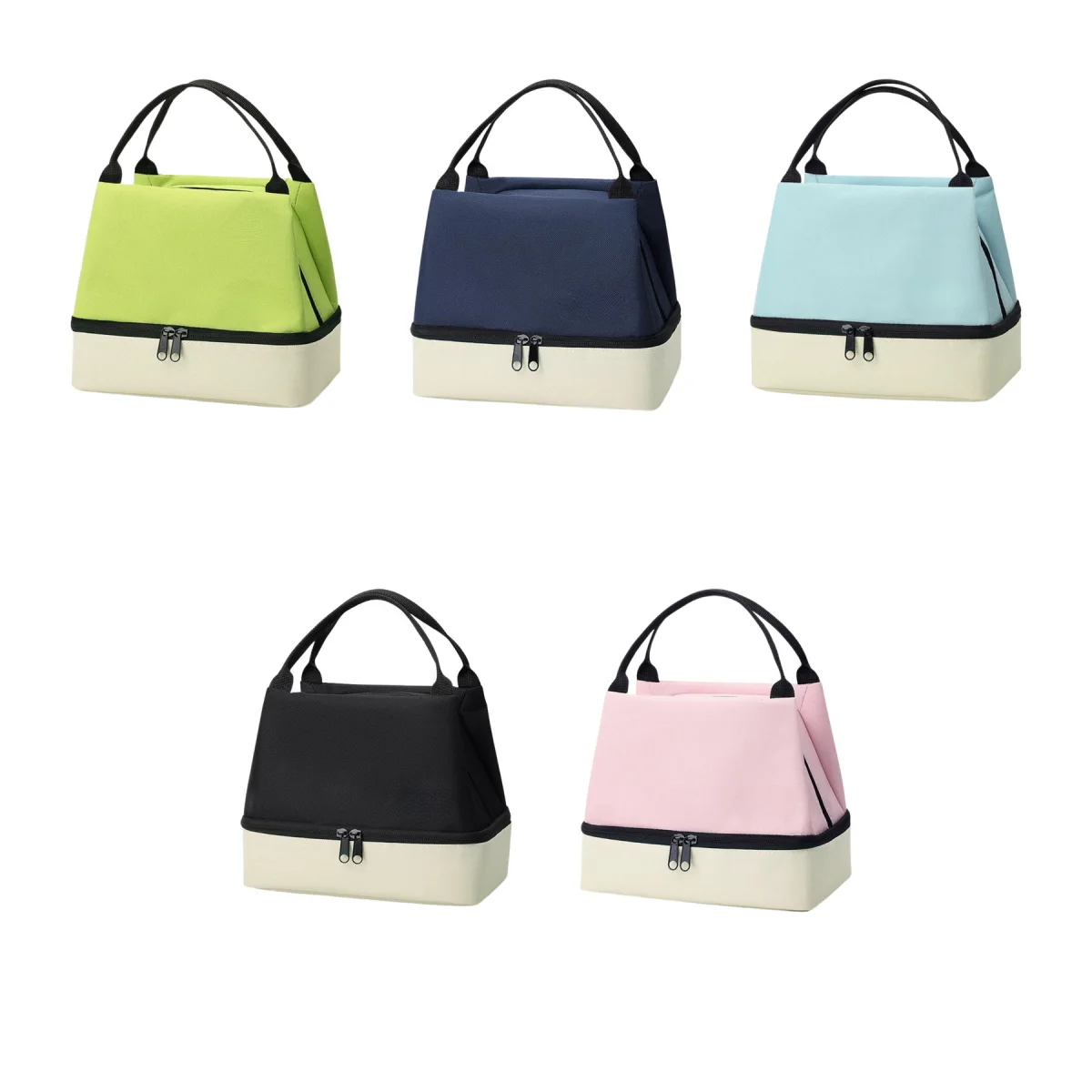 Two-Tier Double Layer Insulated Lunch Bag Tote