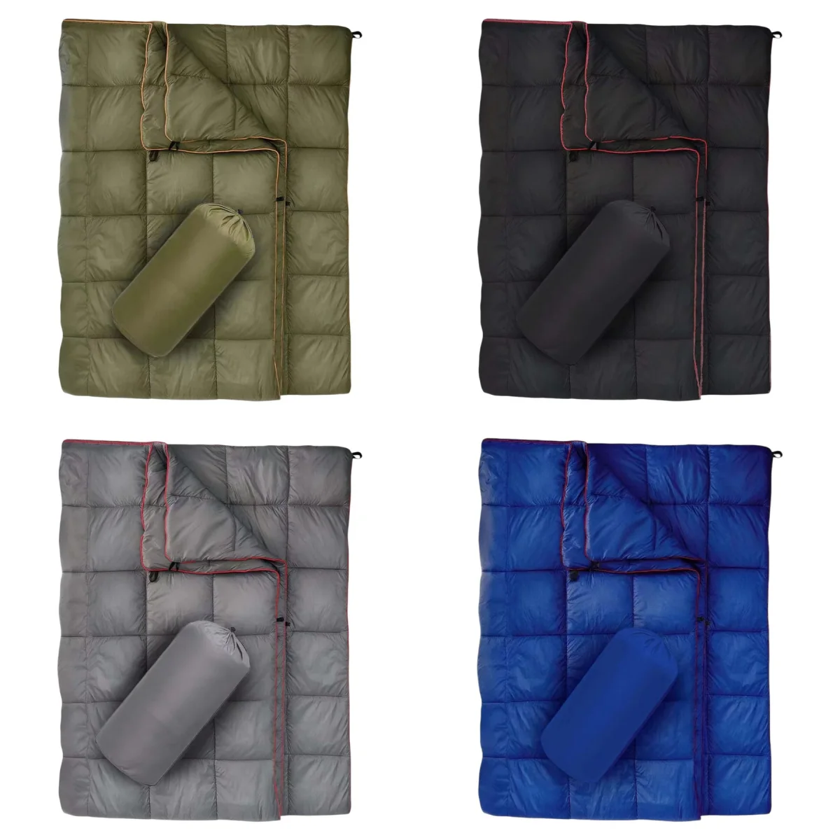 Pouch-Pack Water Resistant Nylon Camp Blanket
