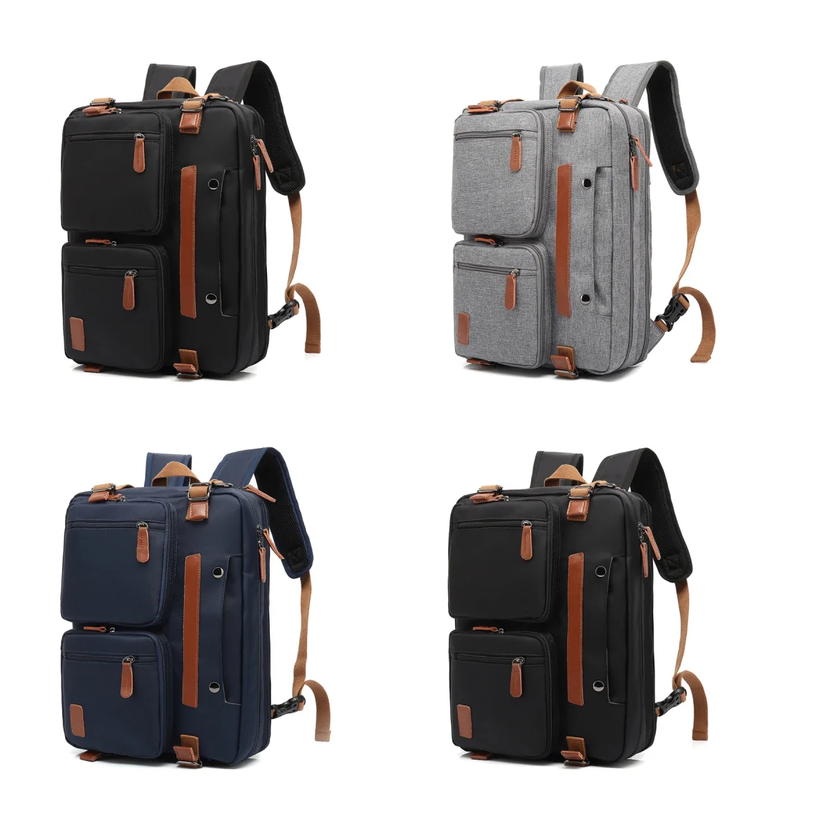3-Way Convertible Laptop Briefcase Bag Pack
