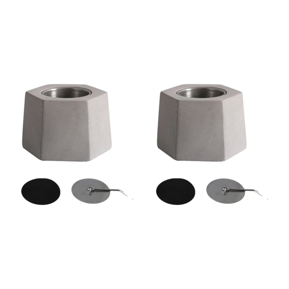 Hex-Shape Tabletop Concrete Patio Fire Bowl Pit