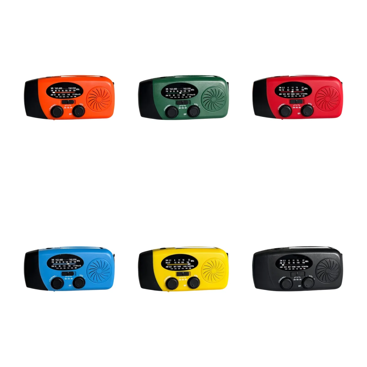 Weather-Band Emergency Solar Hand Crank Radio