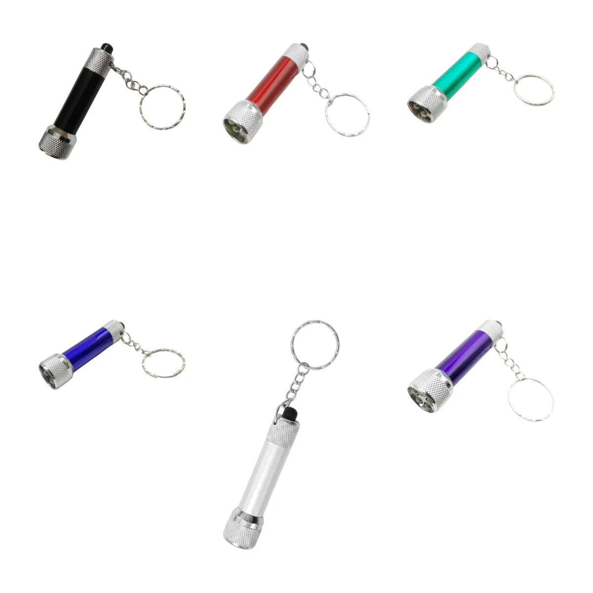 One-Button Keychain LED Flashlight Mini Torch