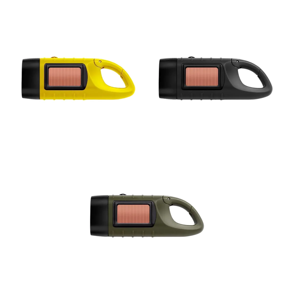 Solar-Crank Crank Powered Camping Flashlight Torch