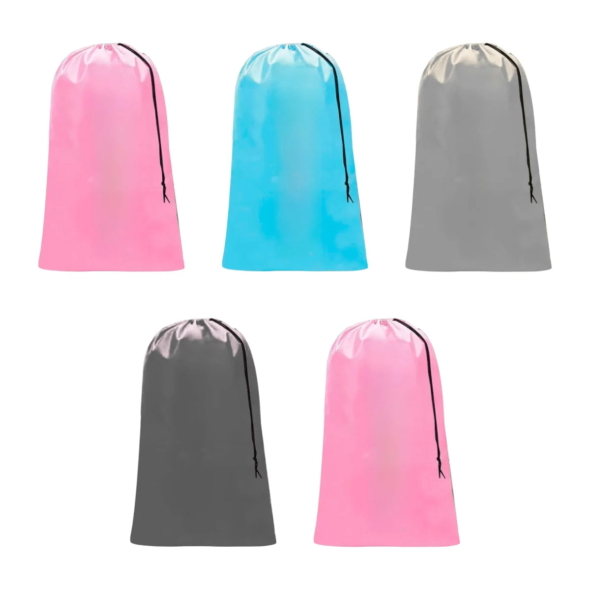 Cord-Closure Oxford Drawstring Laundry Sack Bag