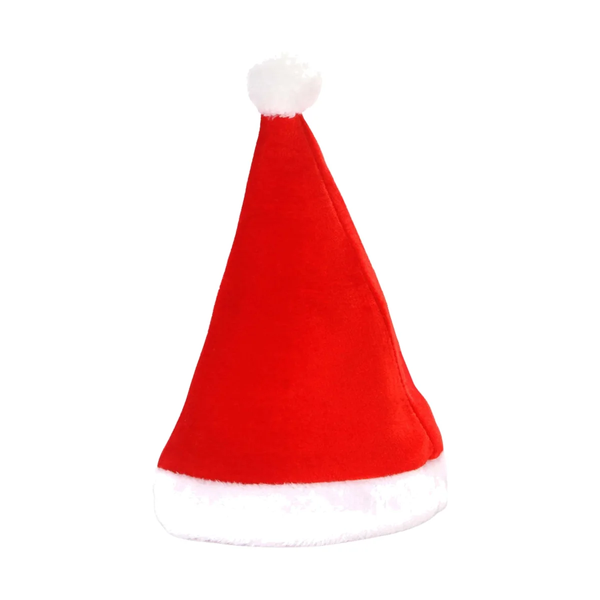 Shape-Holding Double Thick Plush Christmas Hat