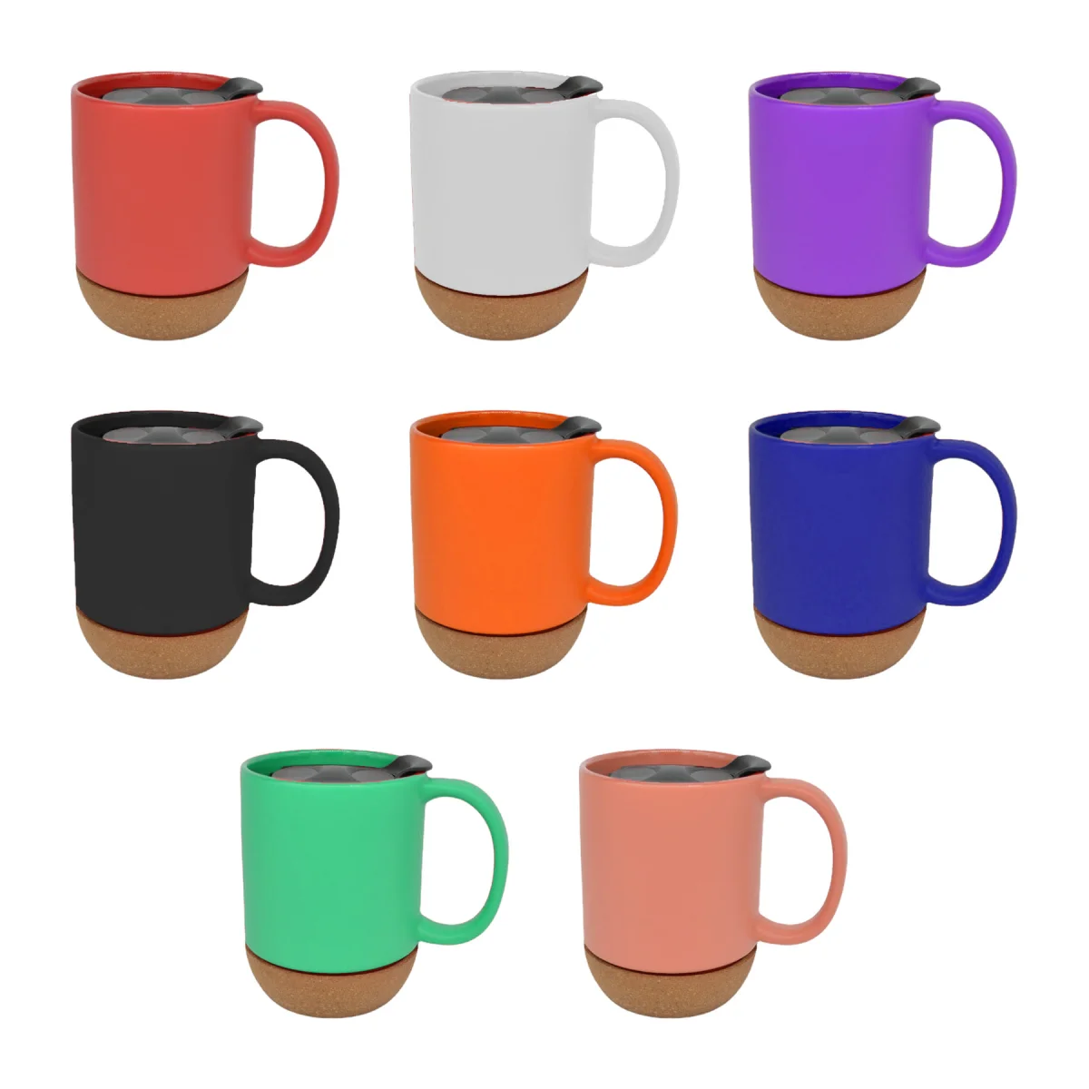 12Oz Cork Base Ceramic Coffee Cup Mug