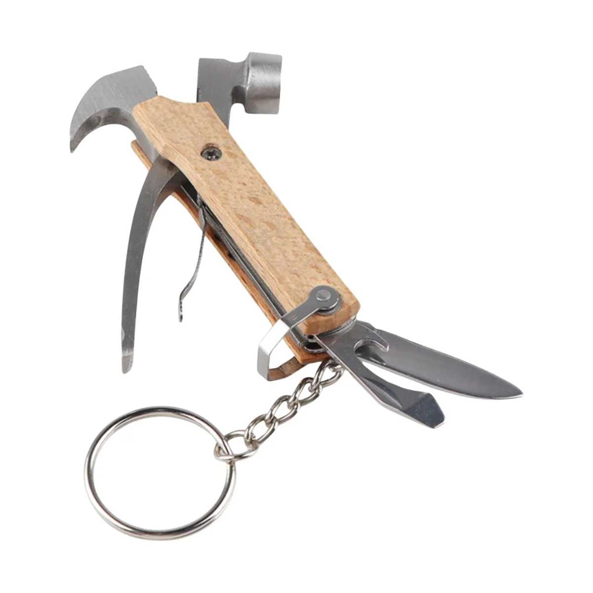 Fold-Down Stainless Multi Tool Hammer Pliers