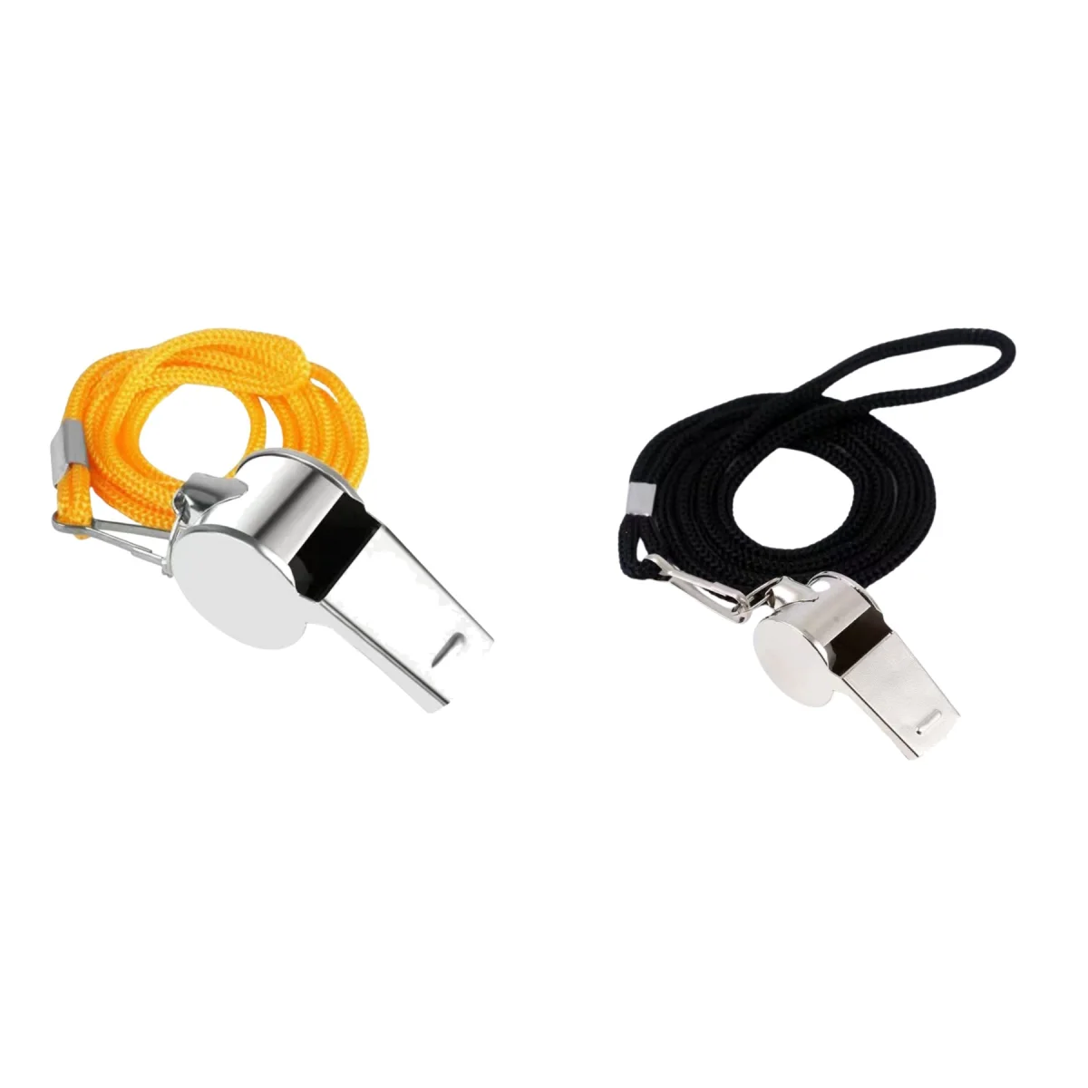Stainless Steel Coaches Whistle with Lanyard