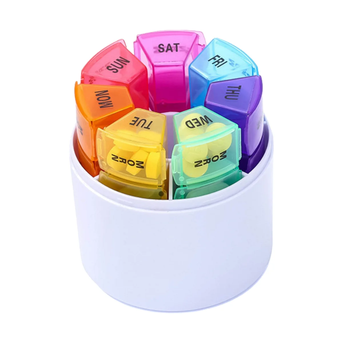 7-Day Weekly Pill Organizer Storage Box Case