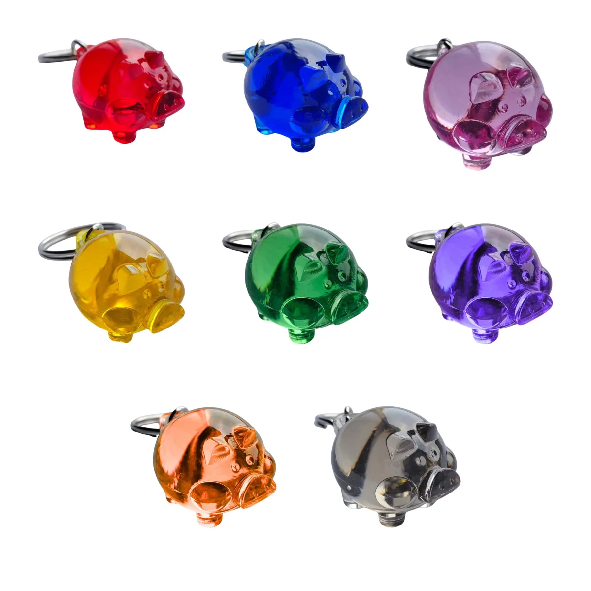 Savings-Theme Cartoon Pig Piggy Bank Keychain Charm