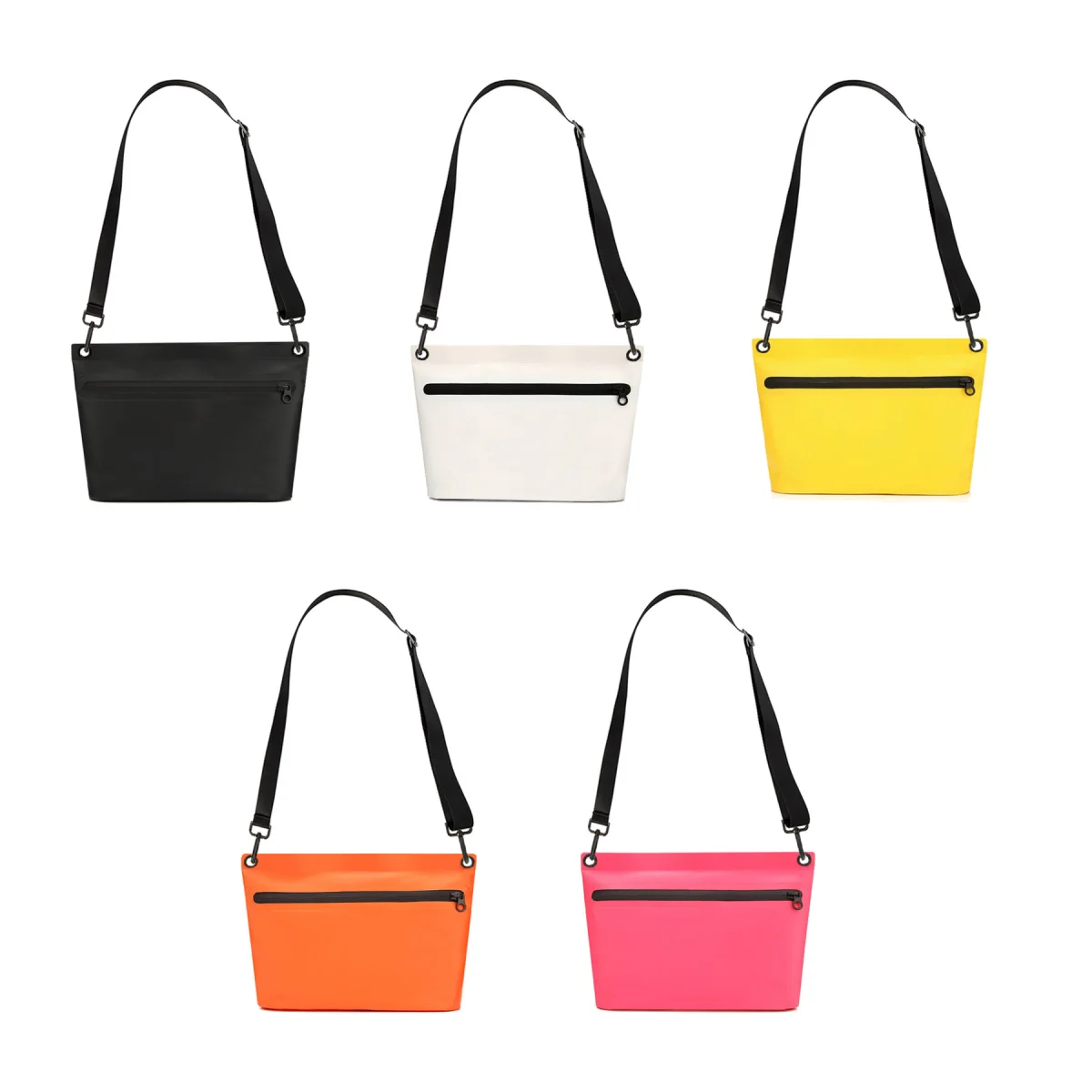 Sealed-Zip Sealed Waterproof PVC Crossbody Pouch