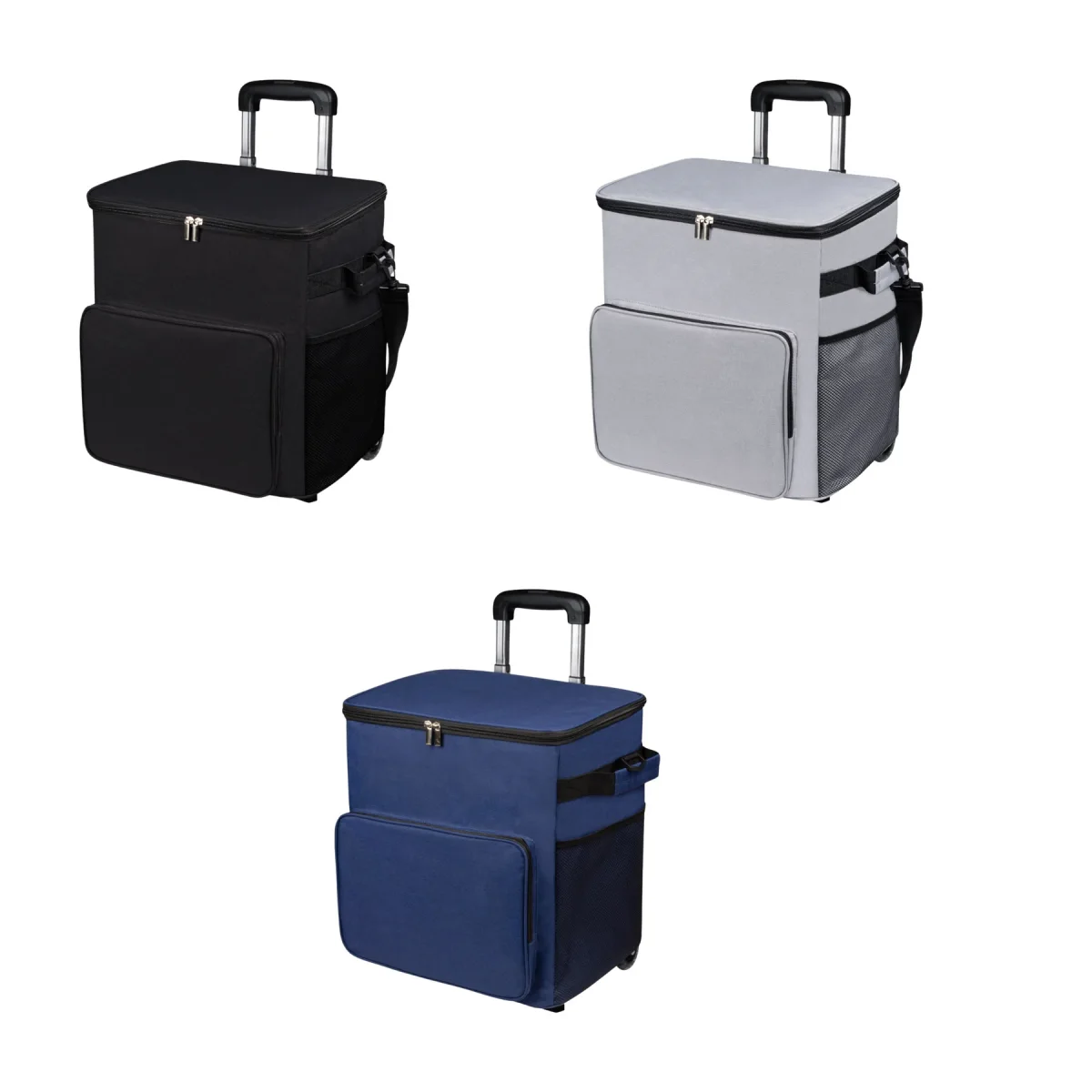 Wheeled-Pull Rolling Insulated Trolley Cooler Bag