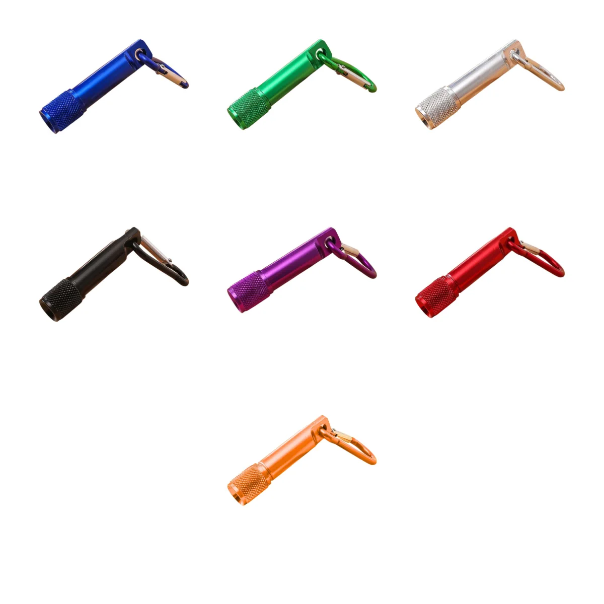 Five-LED 5 LED Carabiner Clip Keychain Flashlight