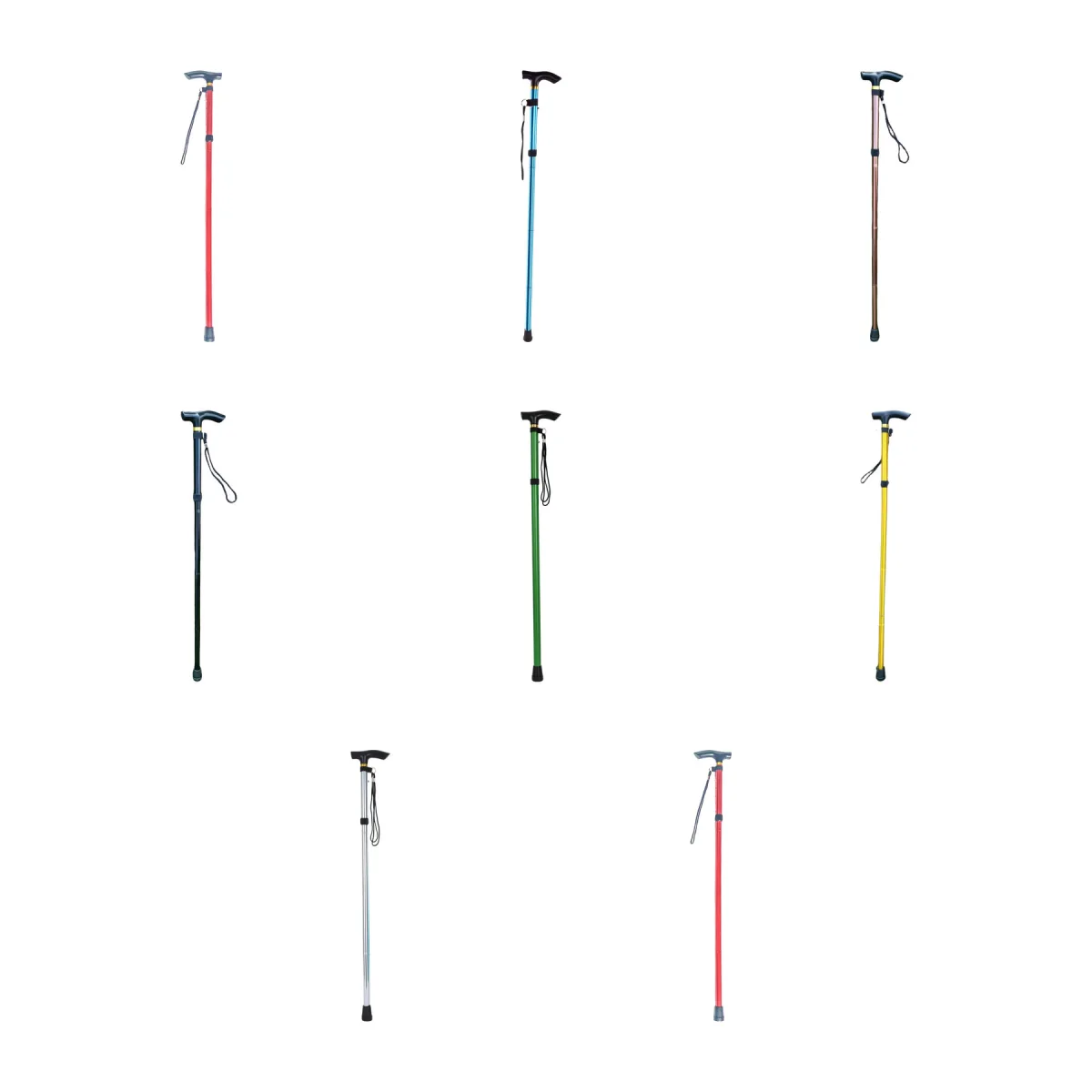 Fold-Segment Collapsible Adjustable Hiking Pole