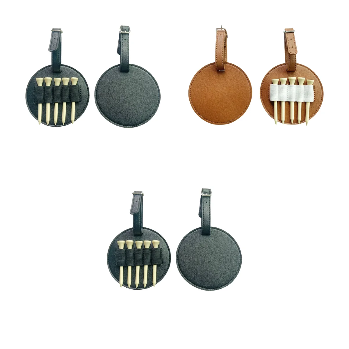 Divided-Case Compartment Golf Tee Organizer Holder