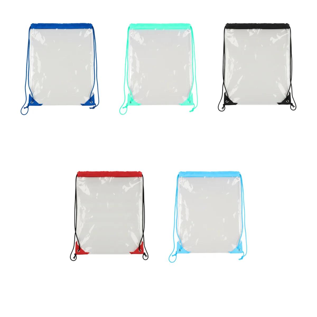 Clear PVC Drawstring Sack