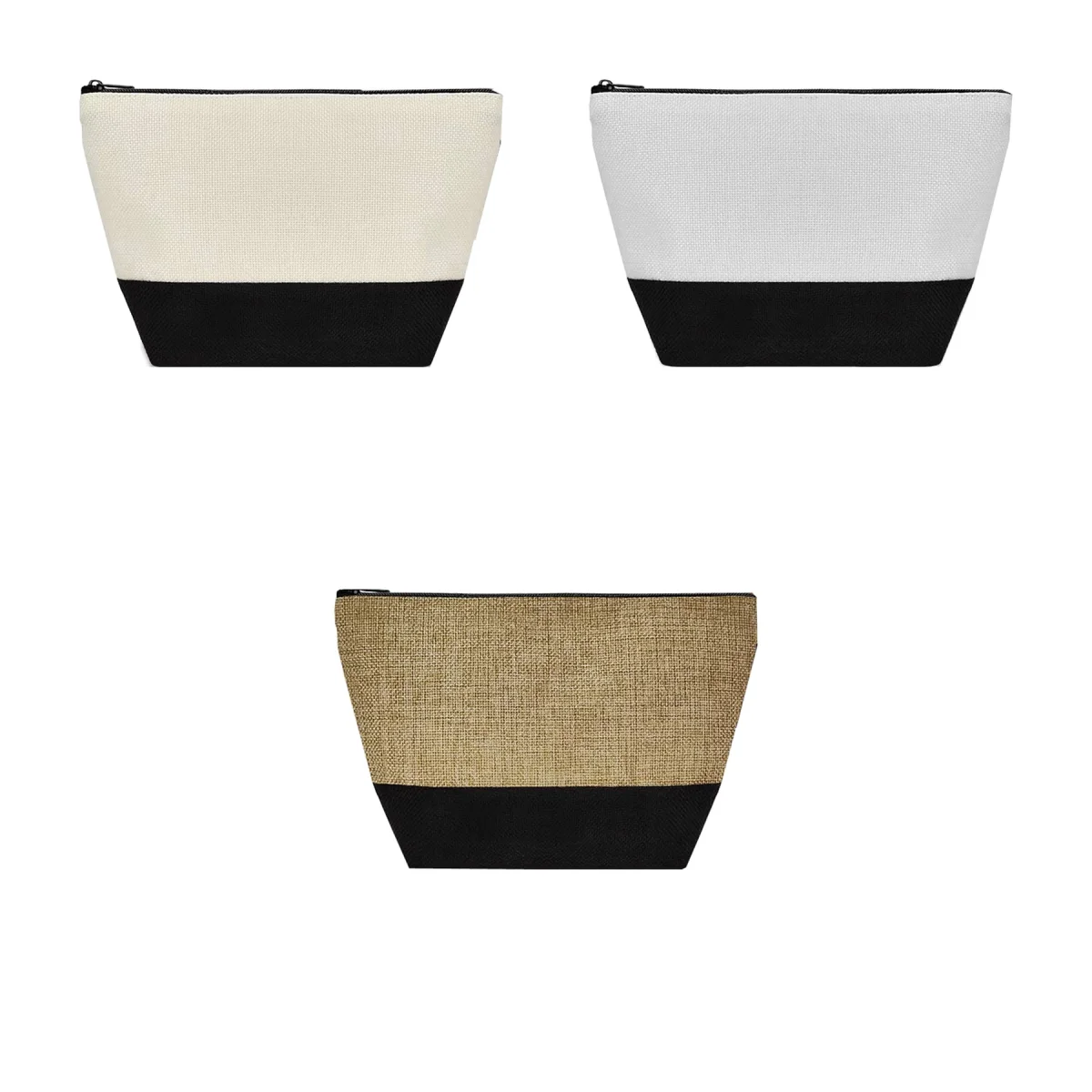 Cotton Linen Cosmetic Pouch