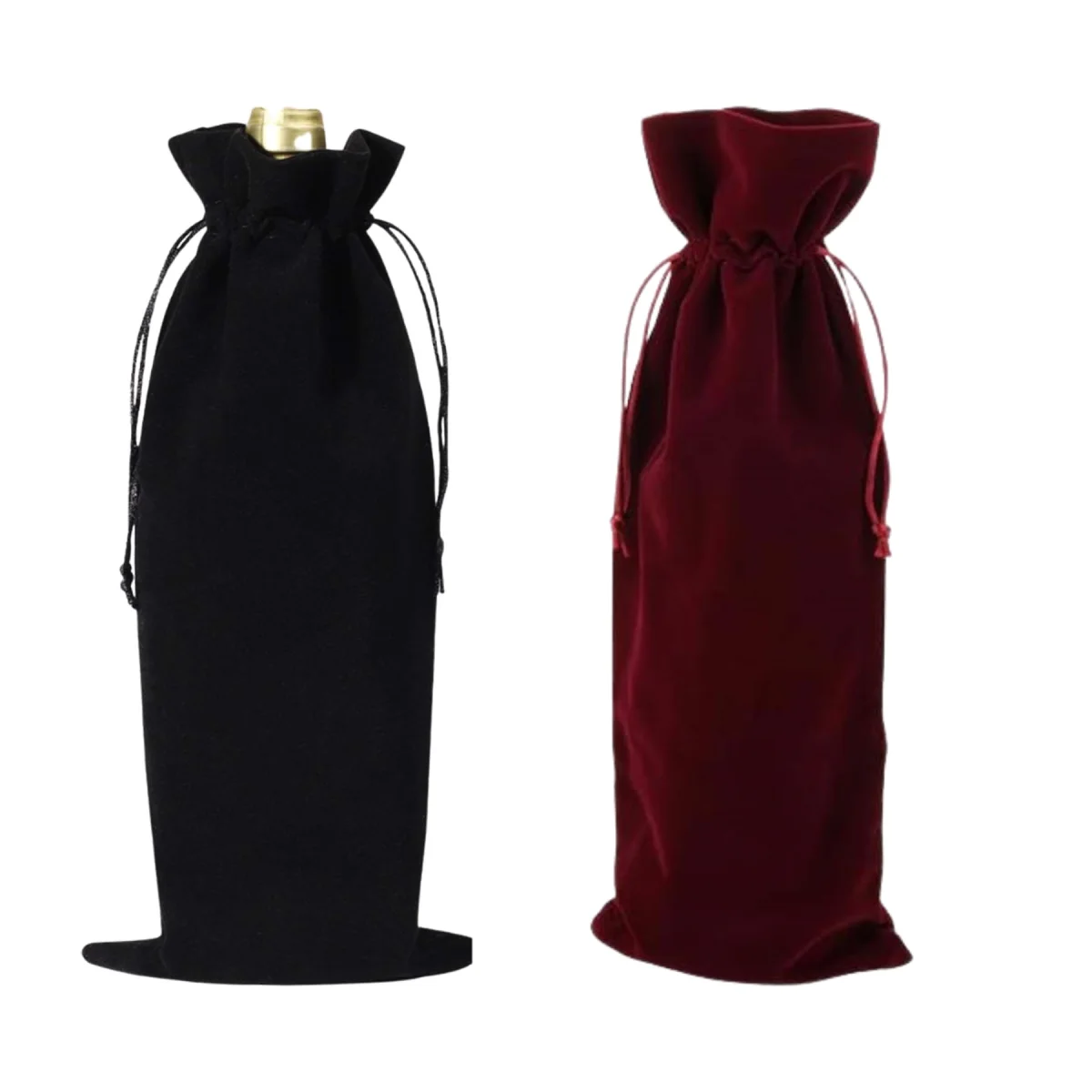 Velvet Drawstring Wine Gift Bag