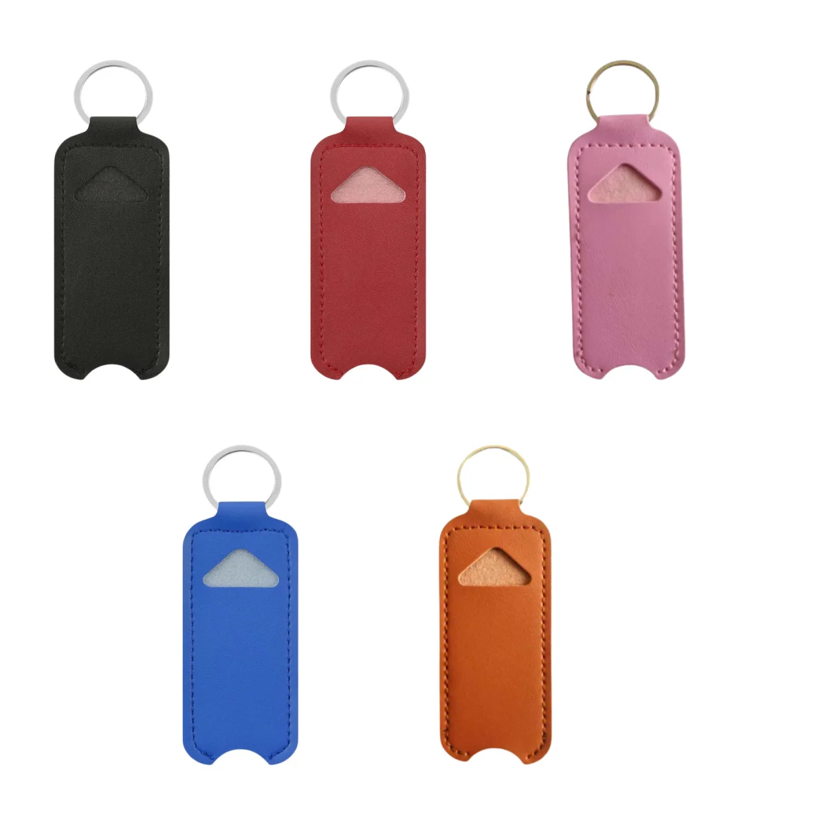 PU Lipstick Case Keychain