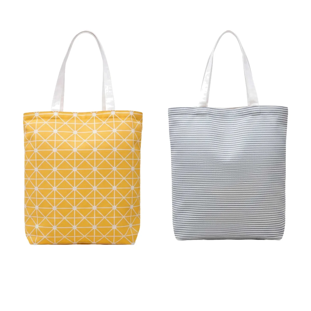 Natural Cotton Canvas Shopper Tote