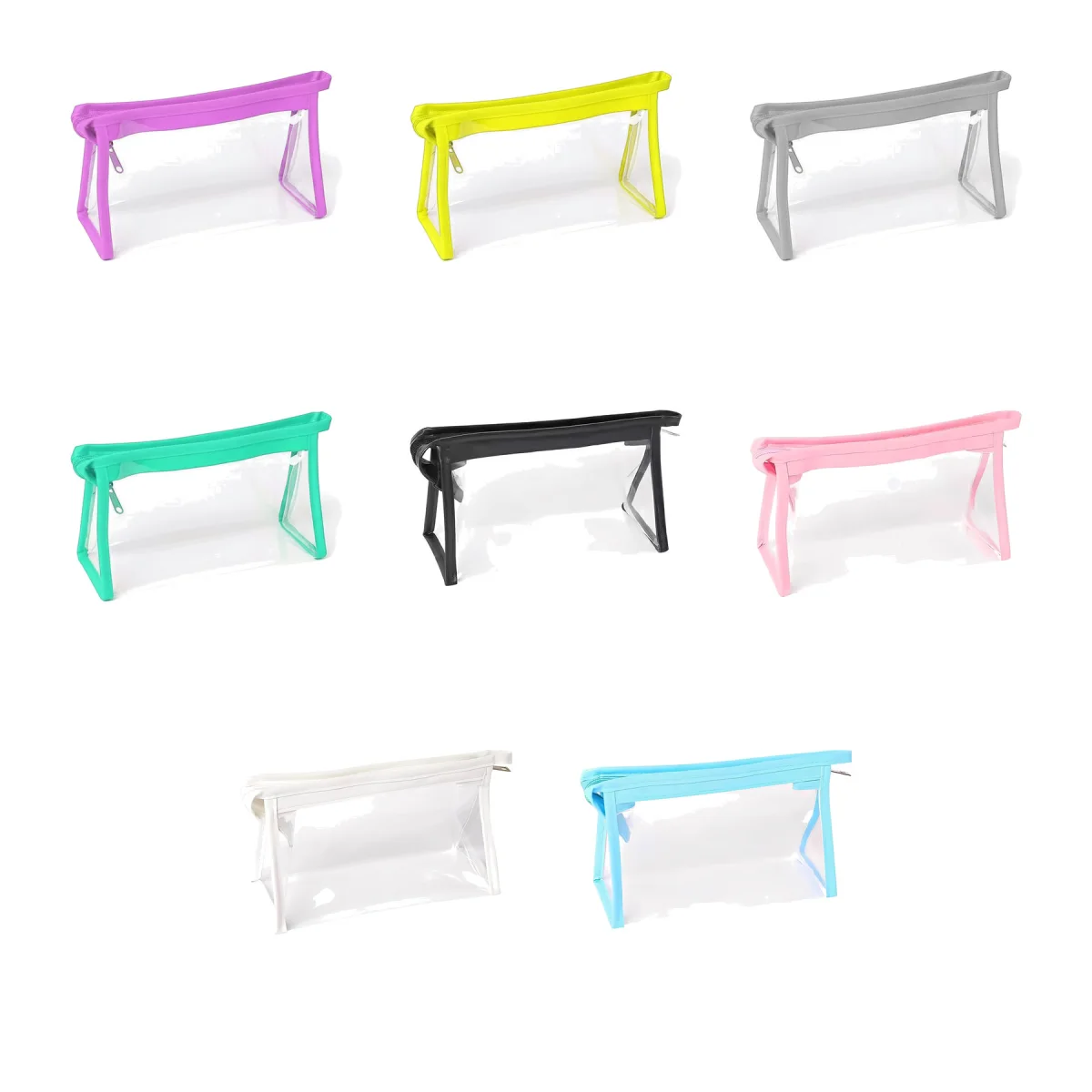 Clear PVC Zipper Pen Pencil Case