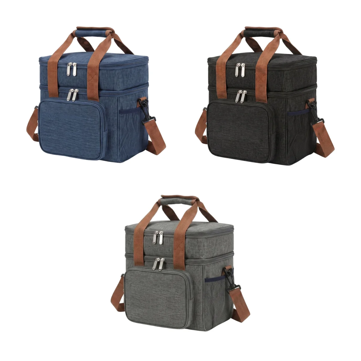 Double Compartment Insulated Lunch Tote