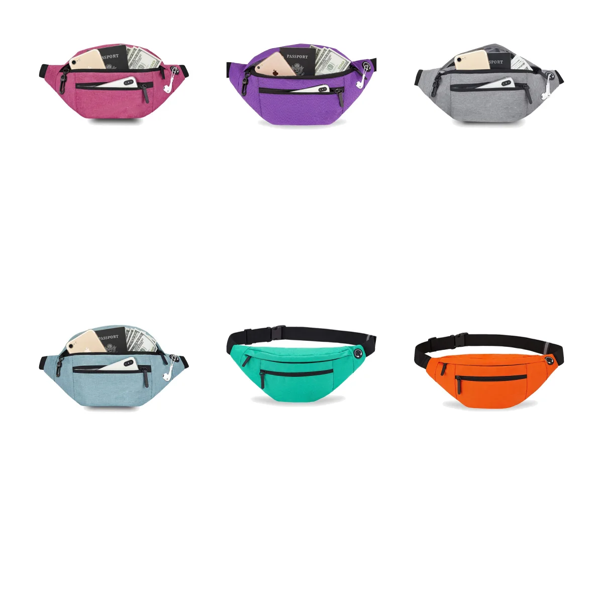 Polyester Sport Waist Belt Bag