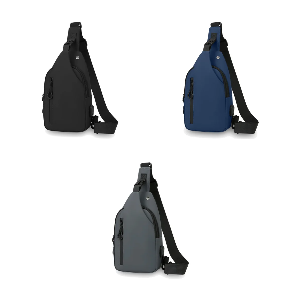 Charging Port Crossbody Travel Chest Pack