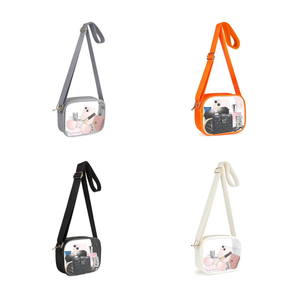 Clear Waterproof Crossbody Messenger Sling