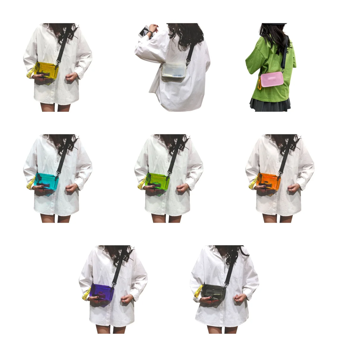 Wrinkle Resistant Clear PVC Crossbody