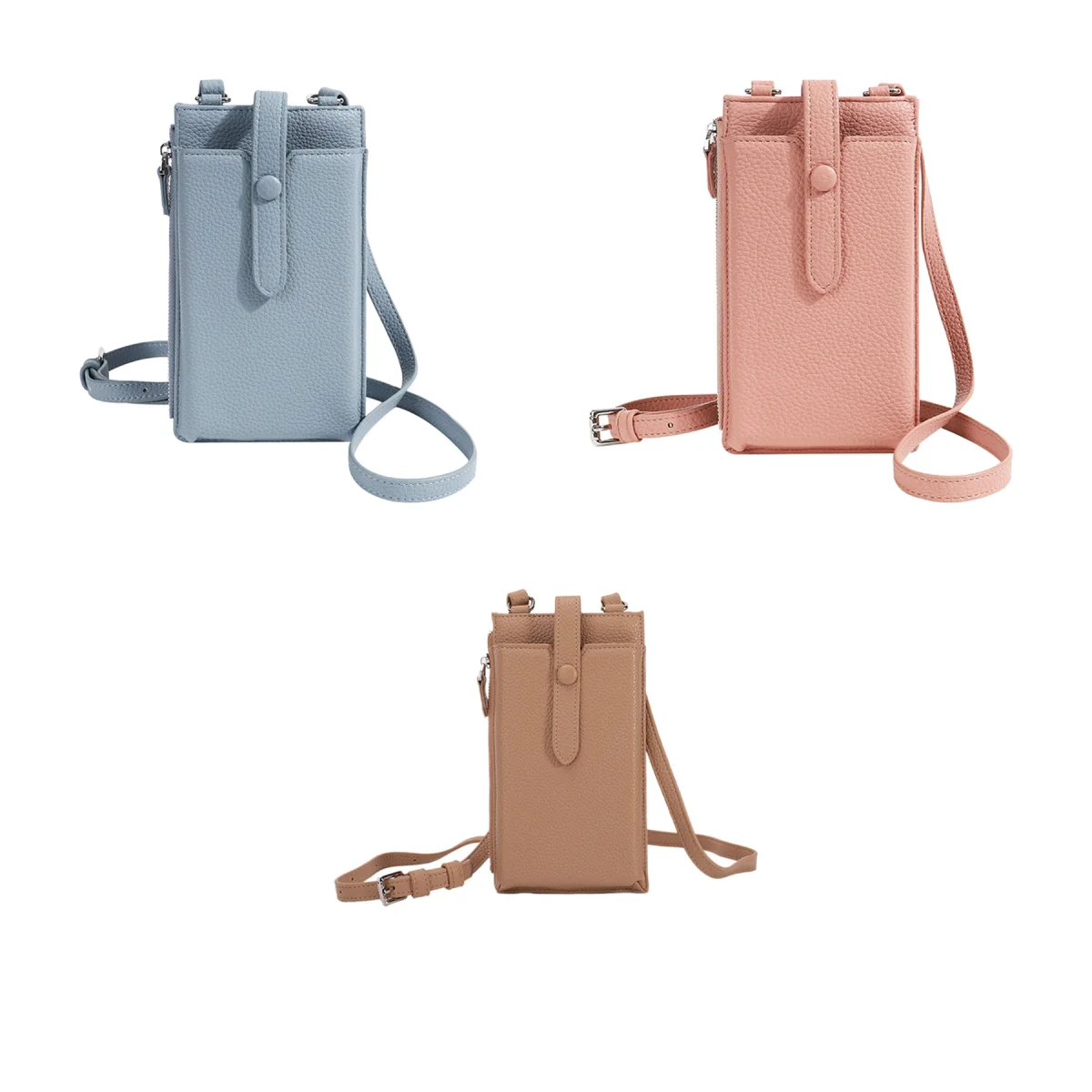 Compact Zipper Phone Shoulder Pouch