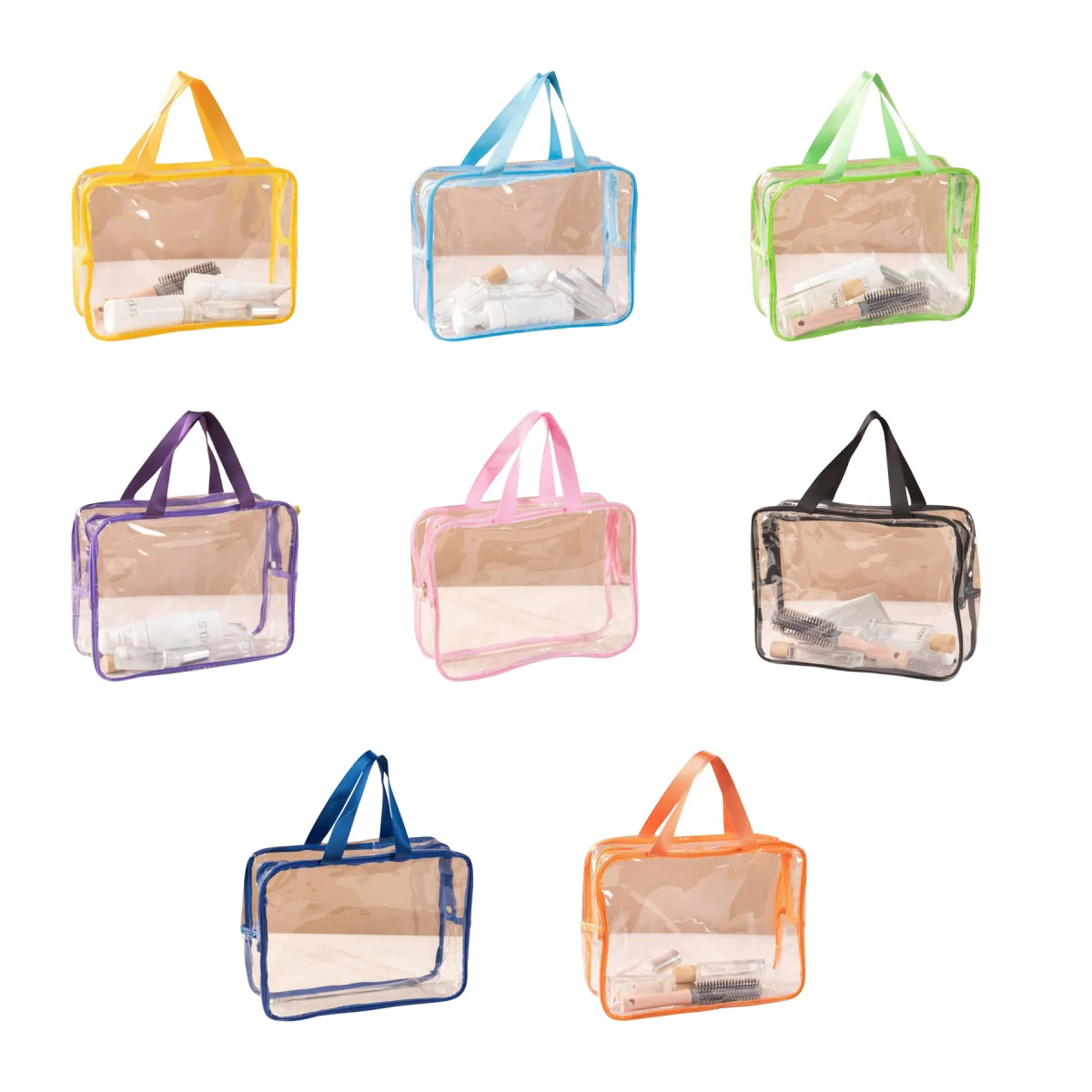 Clear Top Waterproof Bottom Cosmetic Set