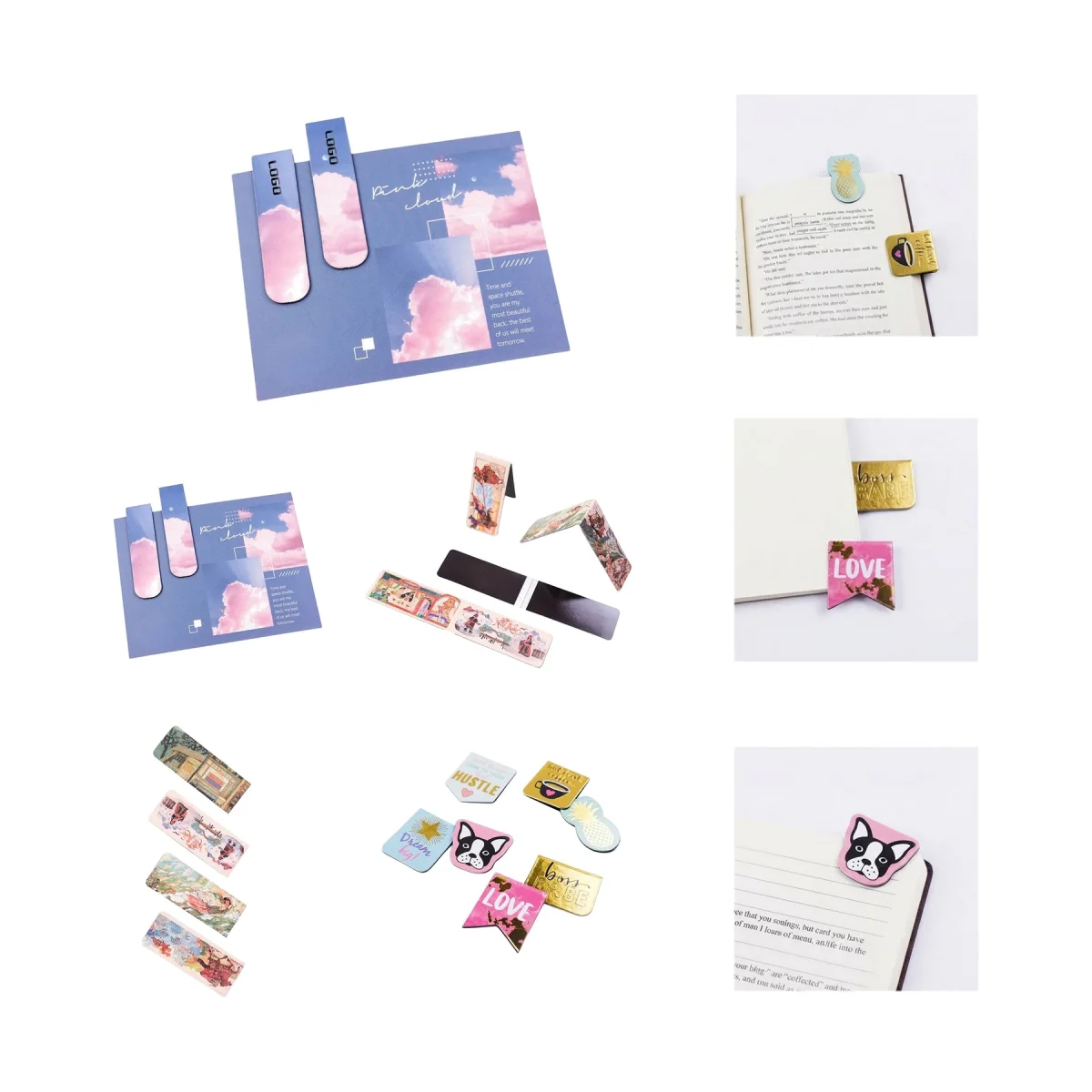 Foldable Magnetic Page Clip Bookmarks